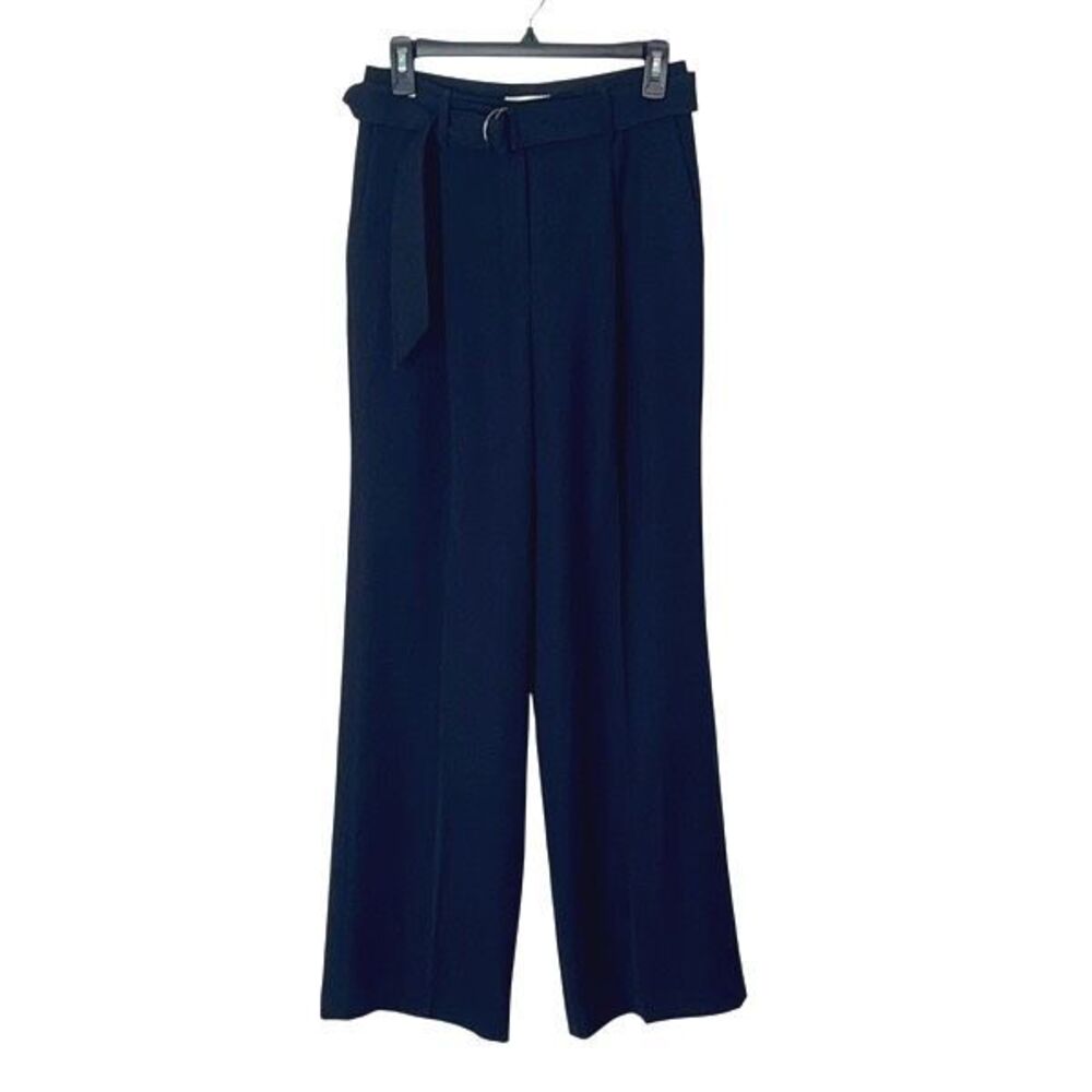Babaton Aritzia Womens Wide Leg Belted Pleated Front Dress Pants Black Size 4